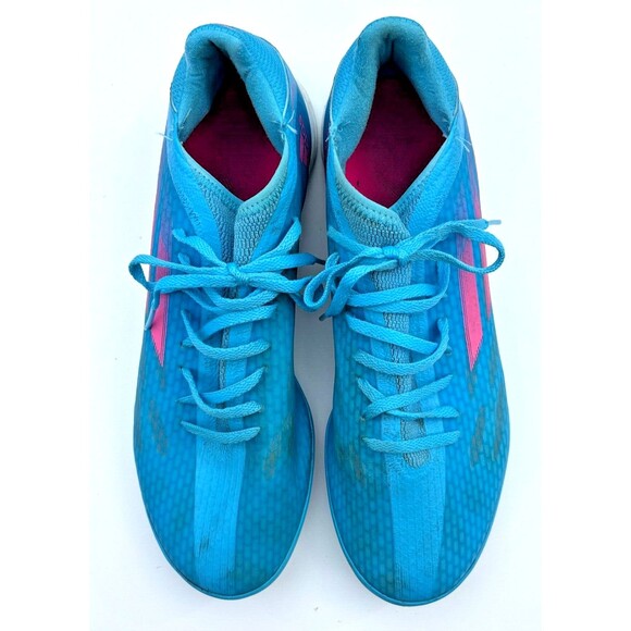 Adidas X Speedflow.3 Mens Indoor Soccer Shoes Size 10 Sky Rush Pink White GW7489 - Picture 2 of 16